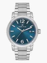 Daniel Klein Mens Watch In Silver & Blue