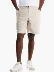 Polo Mens Linen Shorts In Stone