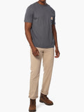 Jeep Mens In Oversized Pocket T-Shirt In Grey
