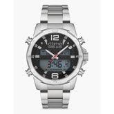 Daniel Klein Mens Ana-Digi Silver Case Watch In Silver
