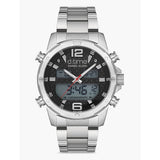 Daniel Klein Mens Ana-Digi Silver Case Watch In Silver