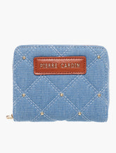 Pierre Cardin Agnes Small Zip Around Purse In Denim