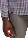 Jeep Mens Yarn Dye Check Shirt In Burgandy