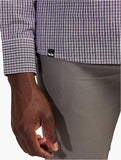 Jeep Mens Yarn Dye Check Shirt In Burgandy