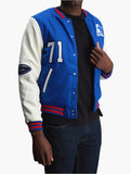 Starter Mens College Jacket In Royal & White