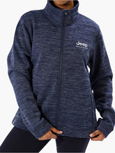 Jeep Womens Zip Through Fleece Jacket In Blue