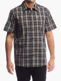 Jeep Mens Yarndye Check Shirt In Multi Black