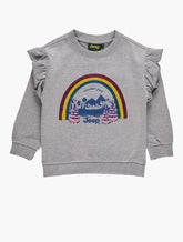 Jeep Kids Crewneck Sweat Top In Grey Multi