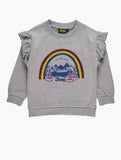 Jeep Kids Crewneck Sweat Top In Grey Multi