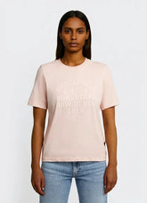 G-Star Raw Womens Text Graphic T-Shirt In Silver Peony