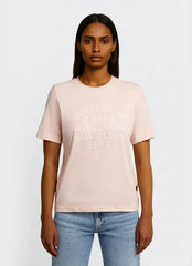 G-Star Raw Womens Text Graphic T-Shirt In Silver Peony