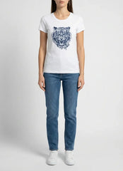 Guess Womens Becky T-Shirt In White