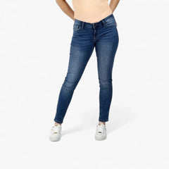 Guess Womens Power Skinny Jeans In Medium Wash