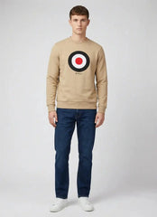 Ben Sherman Target Crew Sweater In Cornstalk