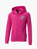 Puma Kids Ess+ Street Art Full-Zip Hoodie In Cerise
