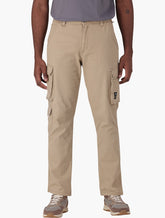 Jeep Mens Bolt Fixed Twill Cargo Pants Khaki