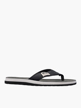 Jeep Mens Branded Thong Sandals In Black