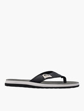 Jeep Mens Branded Thong Sandals In Black