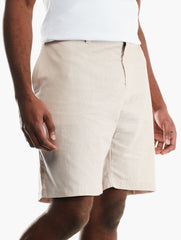 Polo Mens Linen Shorts In Stone