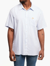 Jeep Mens Casual Textured Shirt In Smog