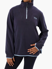 Jeep Ladies Polar Fleece Crew Sweater Navy