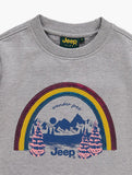 Jeep Kids Crewneck Sweat Top In Grey Multi