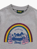 Jeep Kids Crewneck Sweat Top In Grey Multi