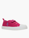 Hush Puppies Girls Liberty Fuschia Synthetic Canvas Sneakers In Pink/White