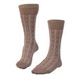 Falke Mens Classic Plaid Crew Socks In Mink