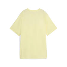 Puma Womens Evostripe Relaxed Graphic T-Shirt In Gold Moon