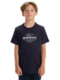 Quiksilver Boys Youth Type Line T-Shirt In Dark Navy