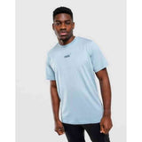 Puma Mens Essentials Small No.1 Logo Centered Short Sleeves T-Shirt In Zen Blue