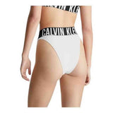 Calvin Klein Womens High Leg Tanga Panty In White