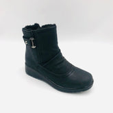 Savoy Ladies Ankle Boots In Navy & Black