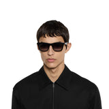Gucci 53 Unisex Sunglasses In Black