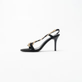 La Her Qxg-17 Ladies Evening Shoe Black/Gold