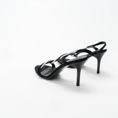 La Her Qxg-17 Ladies Evening Shoe Black/Silver
