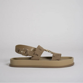 Polo Womens Moulded Trim Sandals In Stone