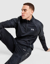 Under Armour Mens Brawler 1/4 Zip Sweatshirts In Black