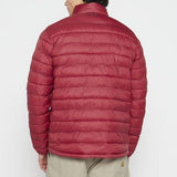 Jeep Mens L-Core Puffer Jacket In Burgandy