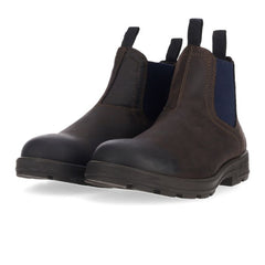 Jeep Mens Brown/Navy Quad Boots