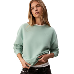 Calvin Klein Womens Archive Logo French Terry Sweatshirt In Mint