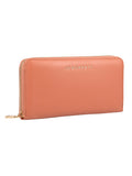 Jo Borkett Purse Program Large Zip Around Tan Purse