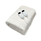 Pure Pleasure Fitted Sherpa Xl Electric Blanket White
