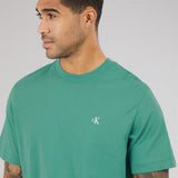 Calvin Klein Mens Easy Monogram T-Shirt In Green