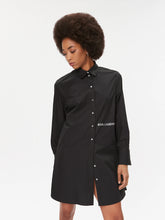 Karl Lagerfeld Ladies Cotton Shirt Dress In Black