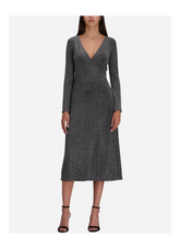 Karl Lagerfeld A1W13030 Jersey Rhinestone Dress Gris Oscuru