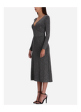 Karl Lagerfeld A1W13030 Jersey Rhinestone Dress Gris Oscuru