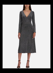 Karl Lagerfeld A1W13030 Jersey Rhinestone Dress Gris Oscuru