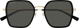 Gucci Womens Sunglasses In Metal Gold And Black